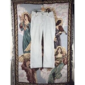 Levi's 517 Corduroy Pants Women's 11S 32x29 White Boot Cut Stretch Retro Y2K